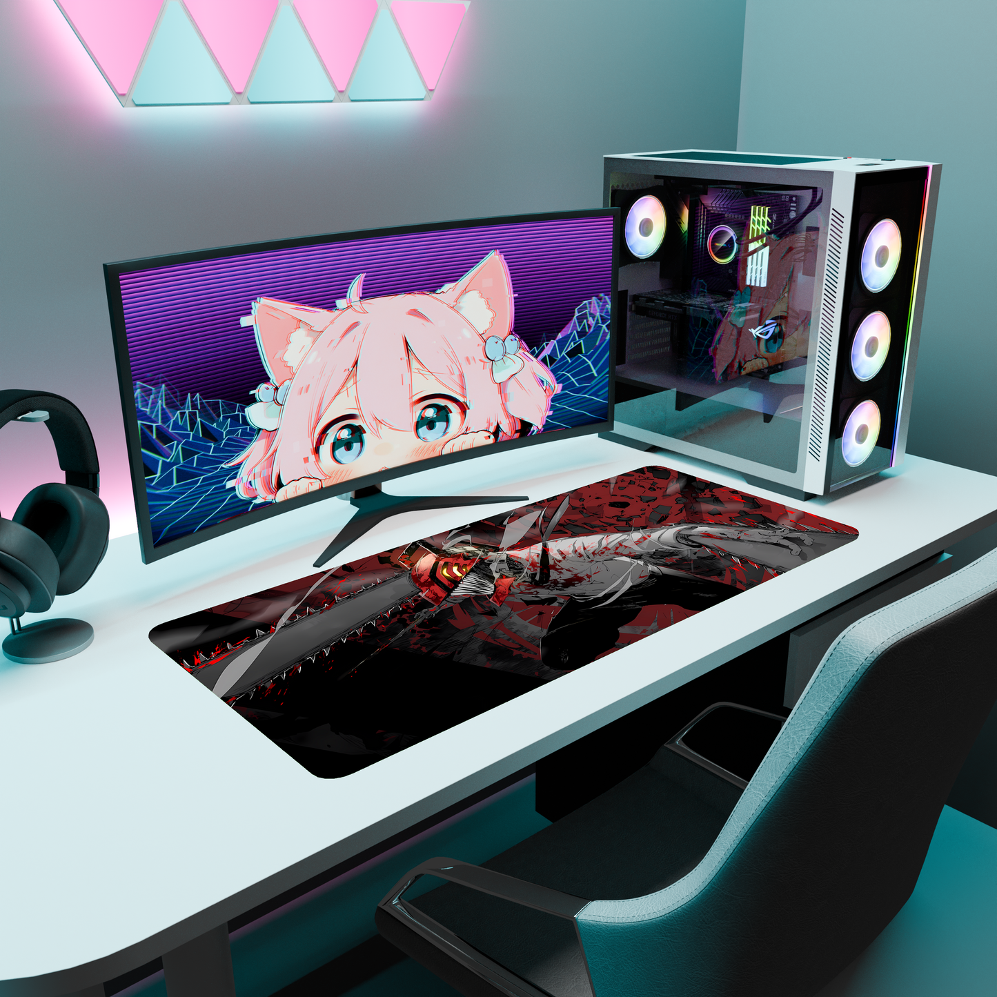 The "Chainsaw Devil" Husbando Deskmat | Style B