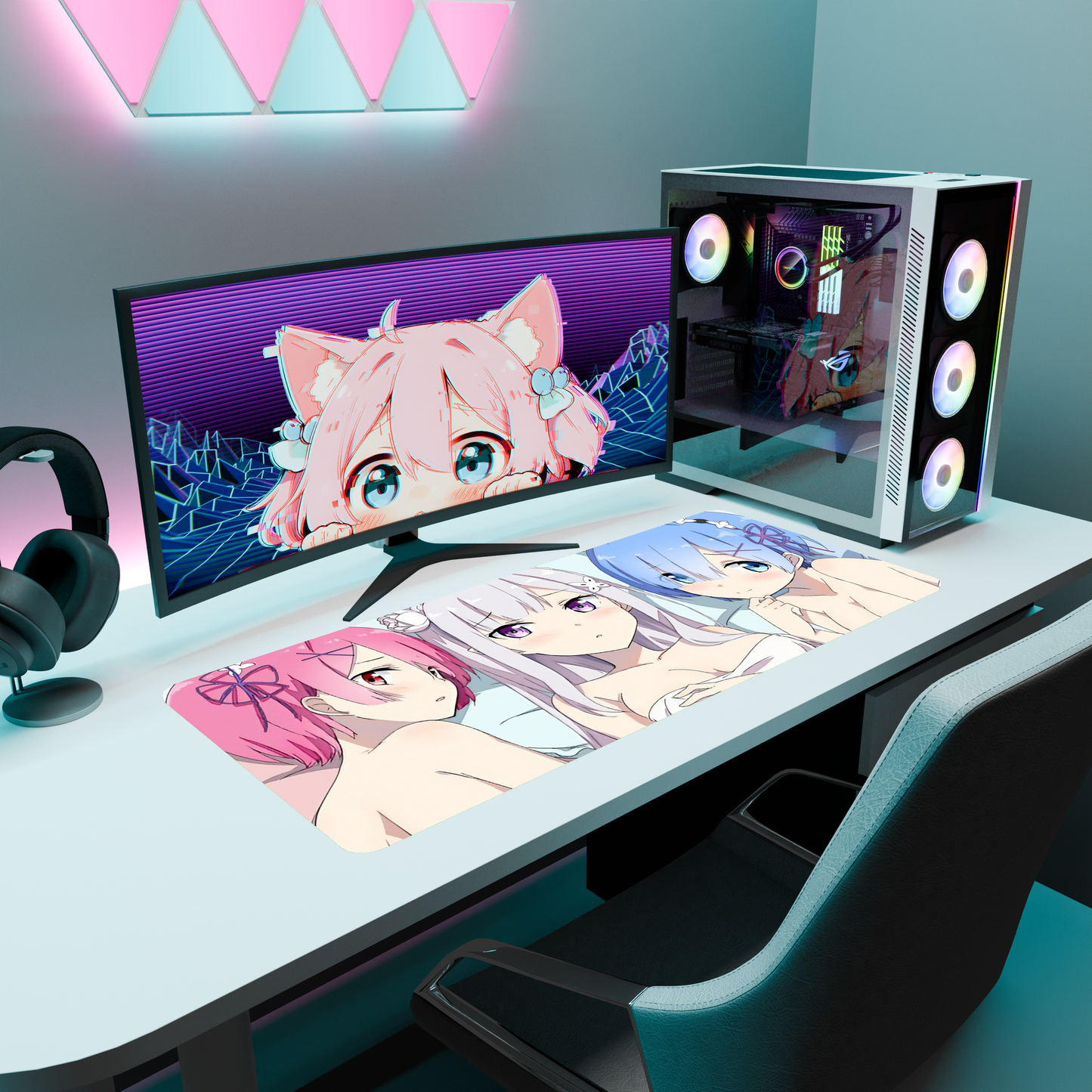 The "Frozen Elegance" Waifu Deskmat | Style D