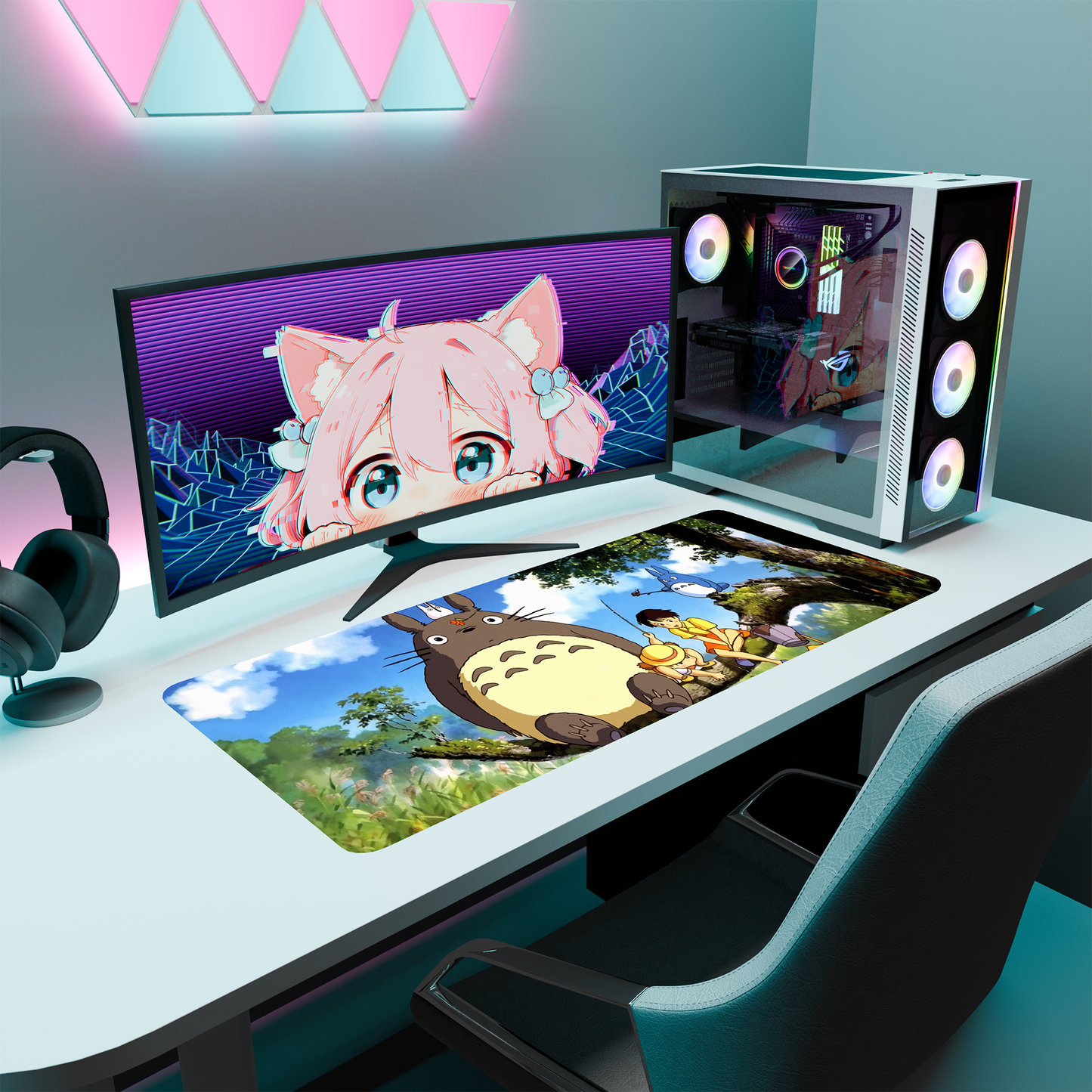 The "Chinchilla" Kawaii Deskmat | Style B