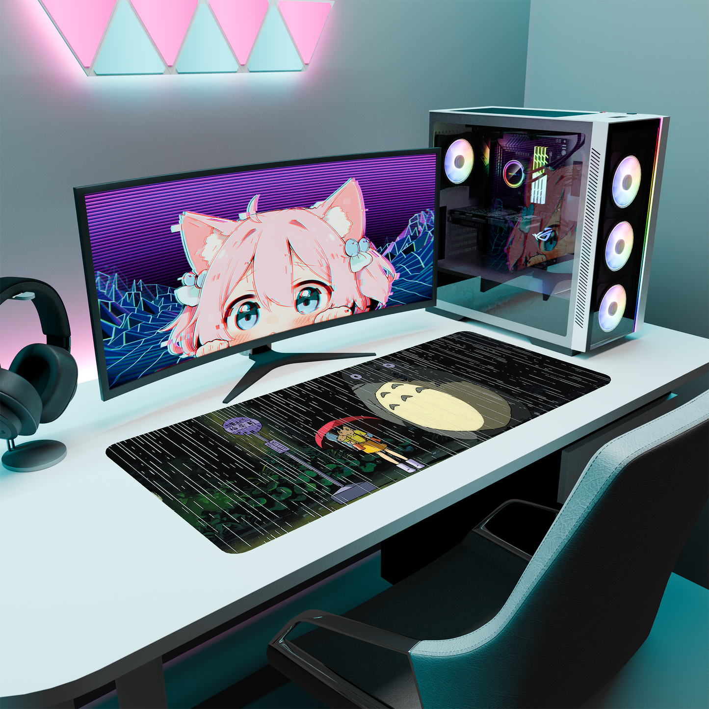 The "Chinchilla" Kawaii Deskmat | Style A