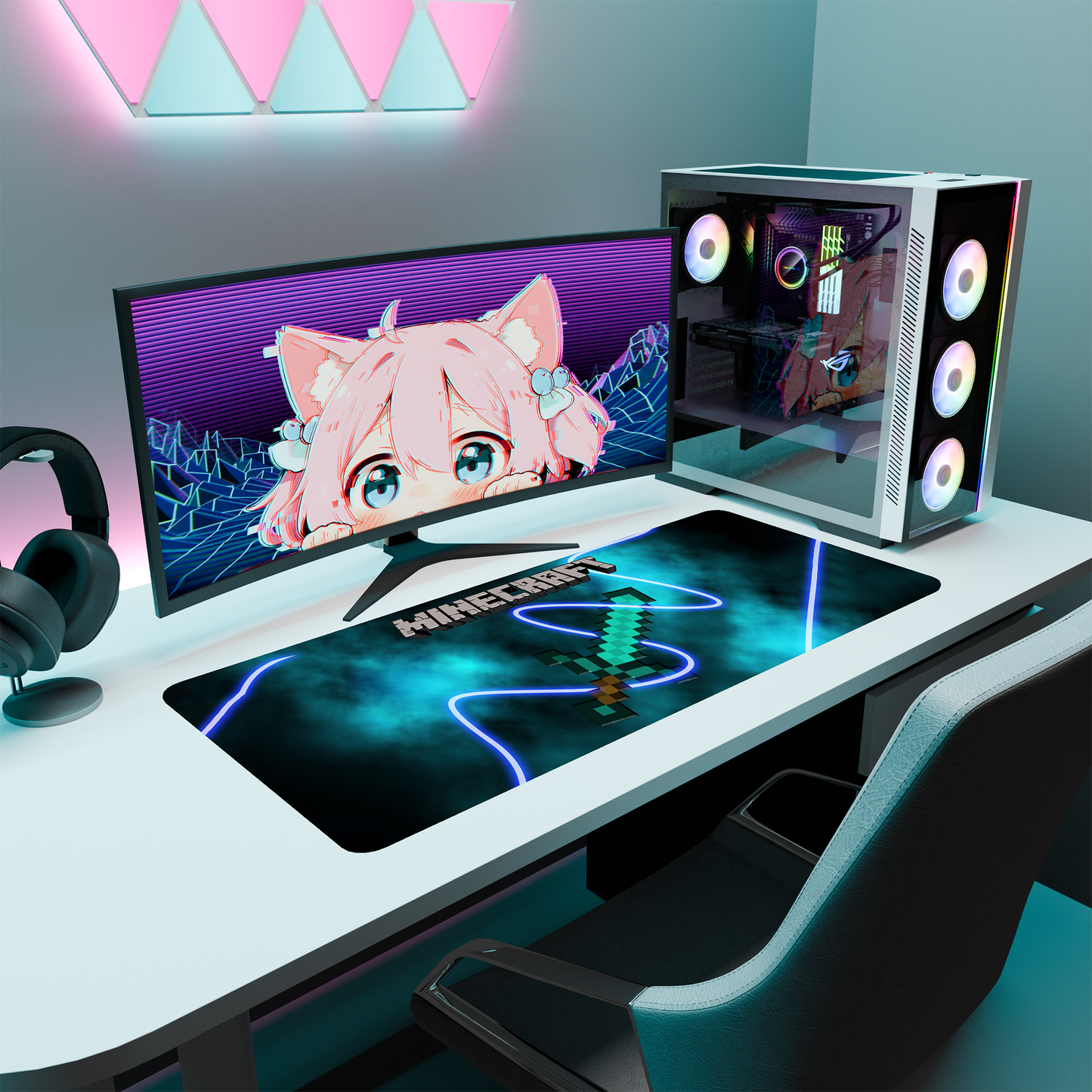 The "Pixelated Game" Kawaii Deskmat | Style A