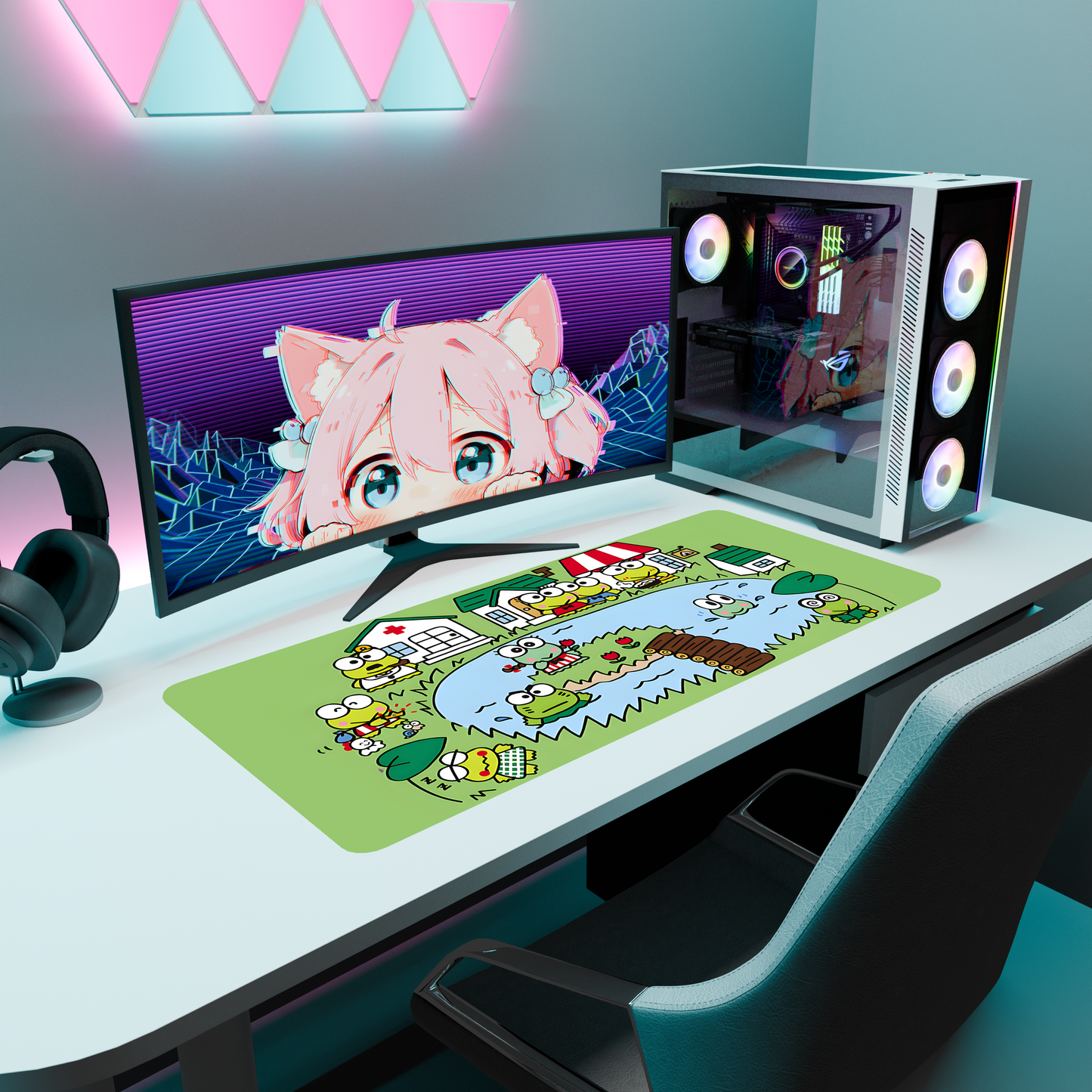 The "Kero Kero" Kawaii Deskmat | Style A