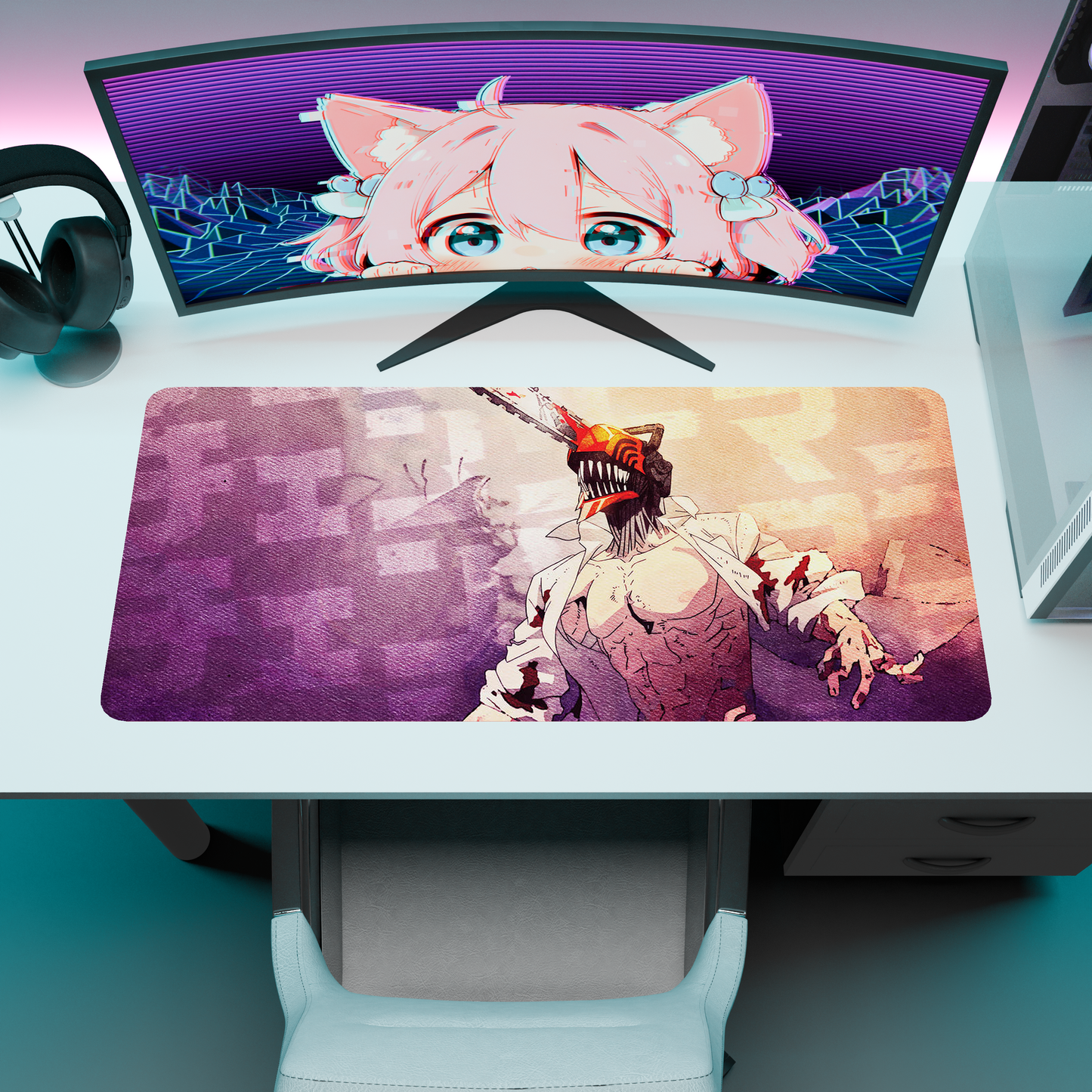 The "Chainsaw Devil" Husbando Deskmat | Style A