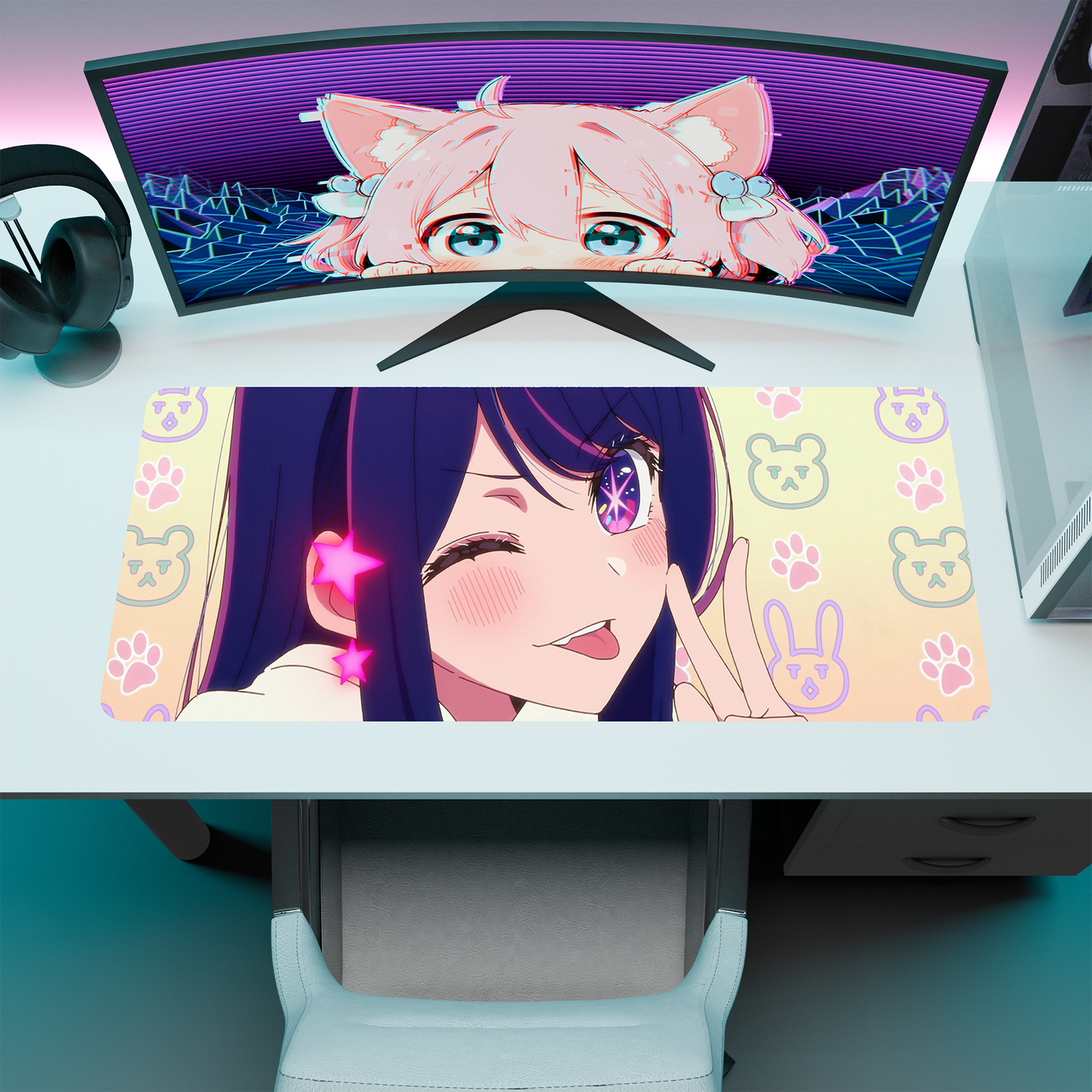 The "Super Idol" Waifu Deskmat | Style B