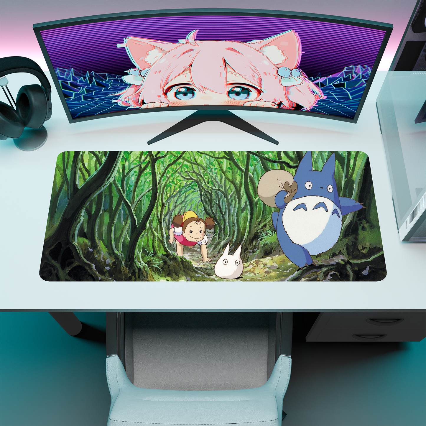 The "Chinchilla" Kawaii Deskmat | Style C