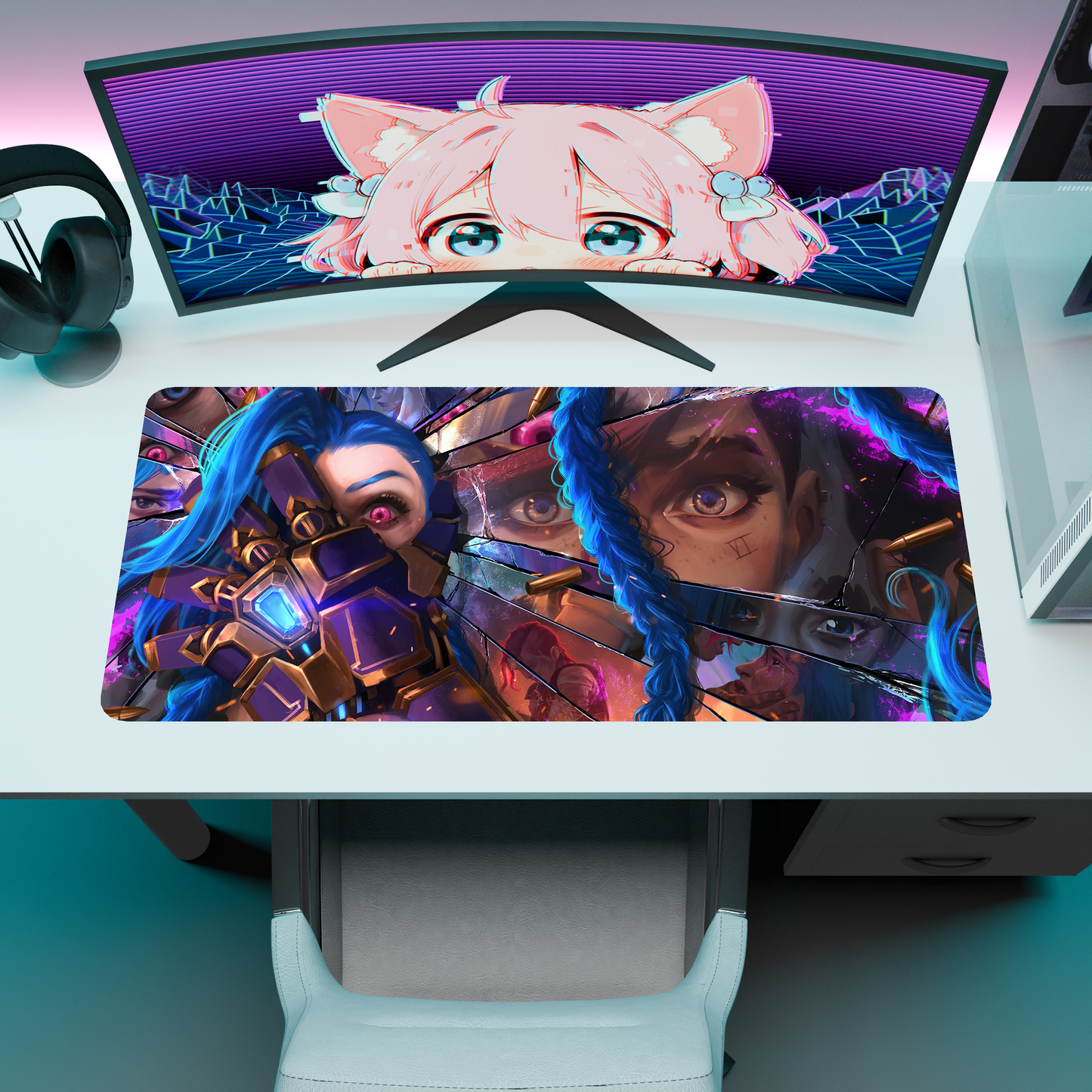 The "Boom Queen" Waifu Deskmat | Style A