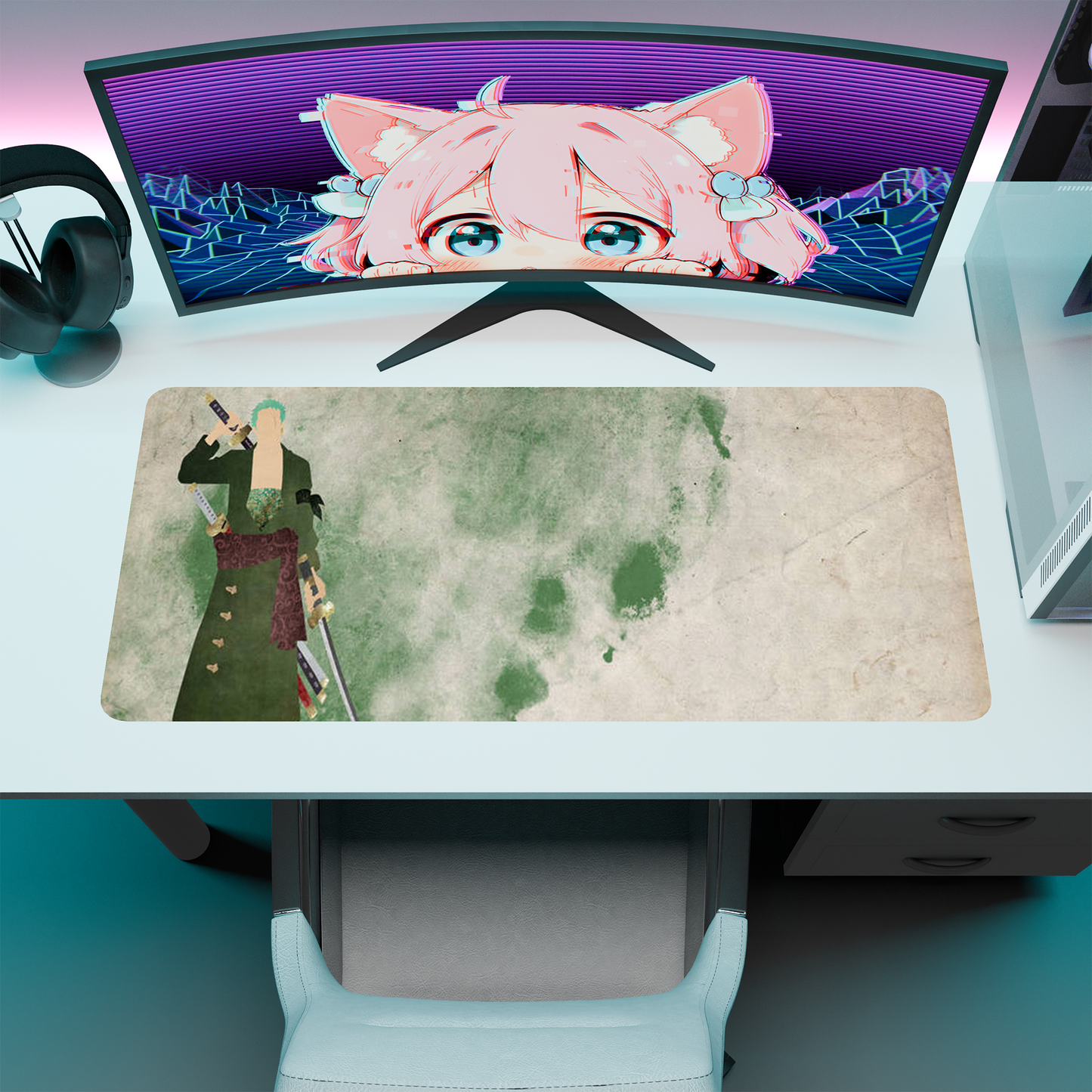 The "Pirate Hunter" Husbando Deskmat | Style A