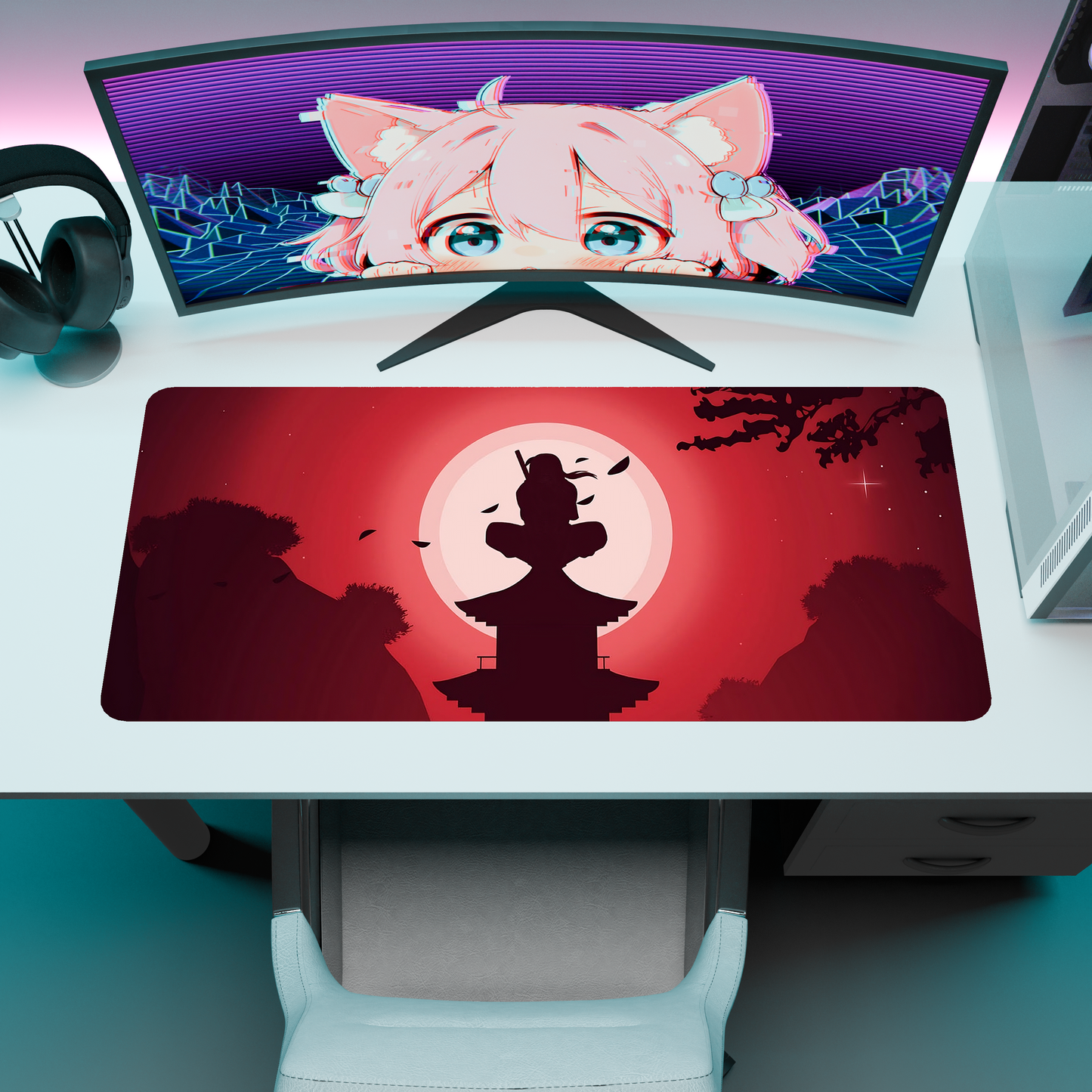 The "Raven Shinobi" Husbando Deskmat | Style C