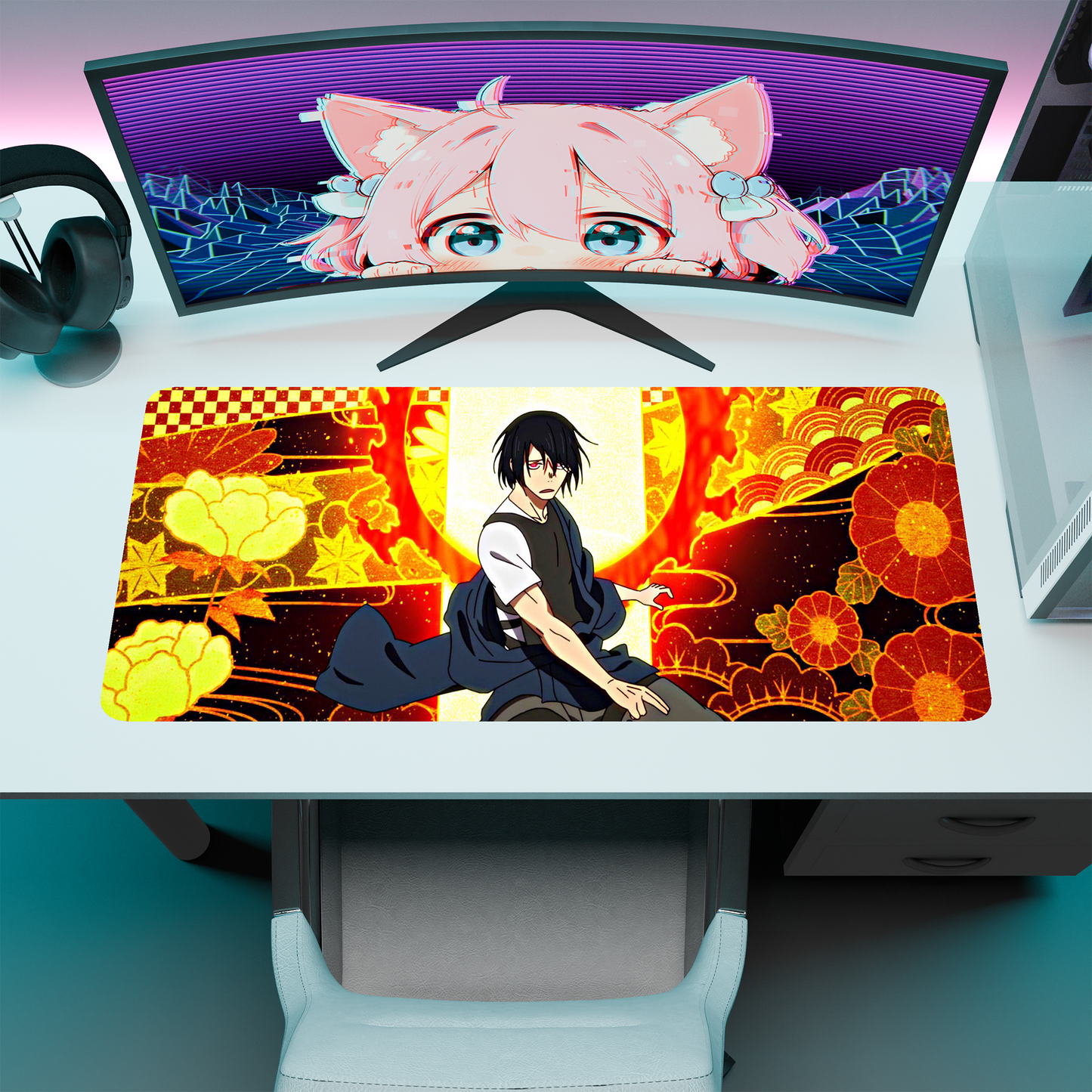 The "Company 7’s Captain" Husbando Deskmat | Style A