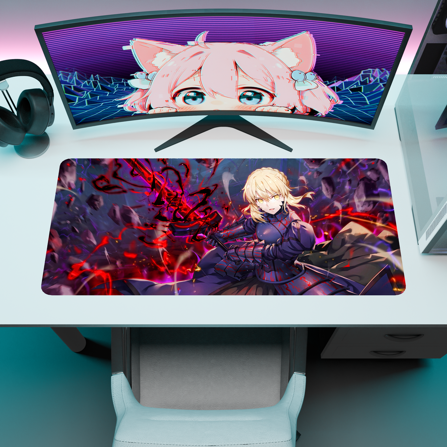 The "King of Knights" Waifu Deskmat | Style A