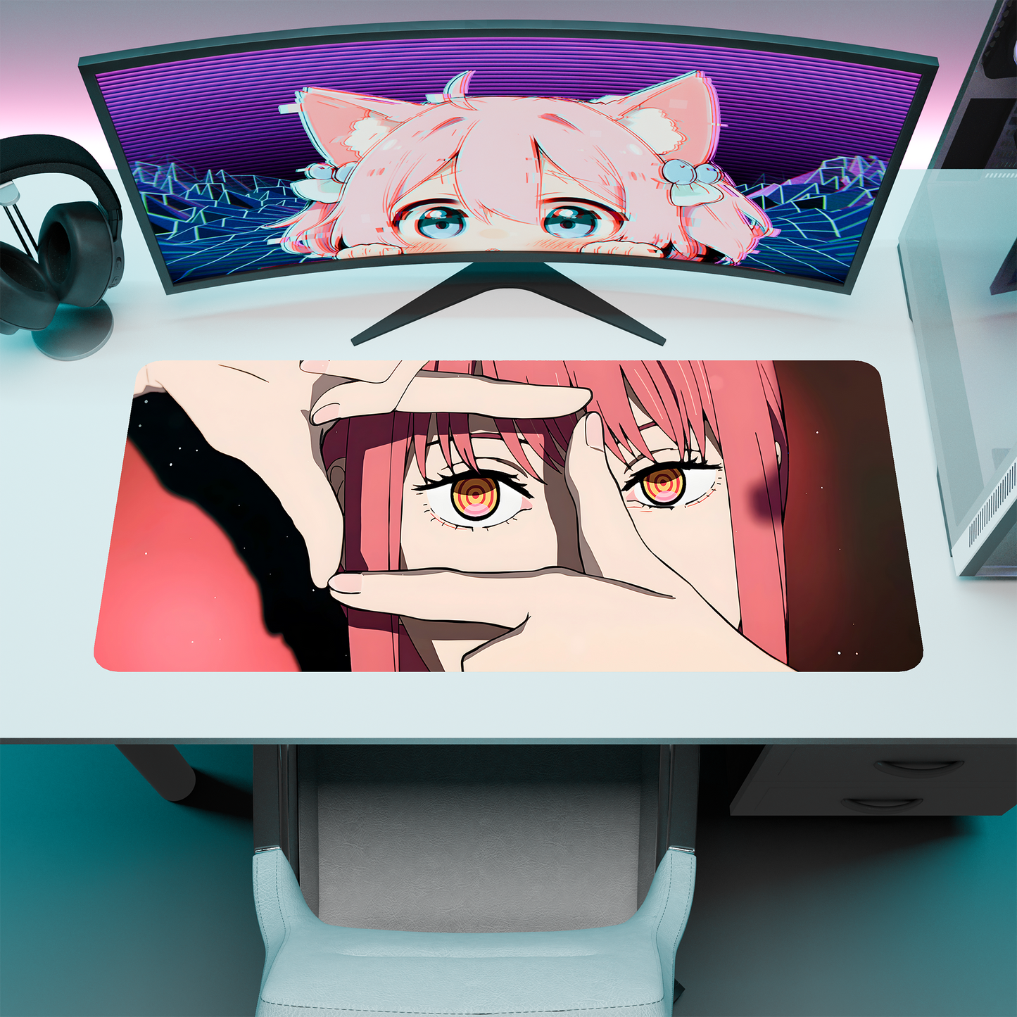 The "Control Devil" Waifu Deskmat | Style C