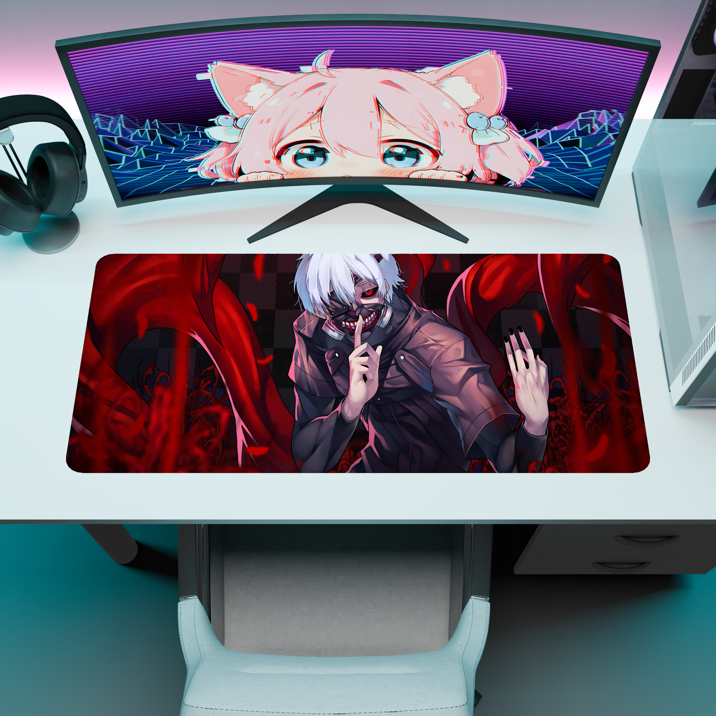 The "One-Eyed King" Husbando Deskmat | Style C