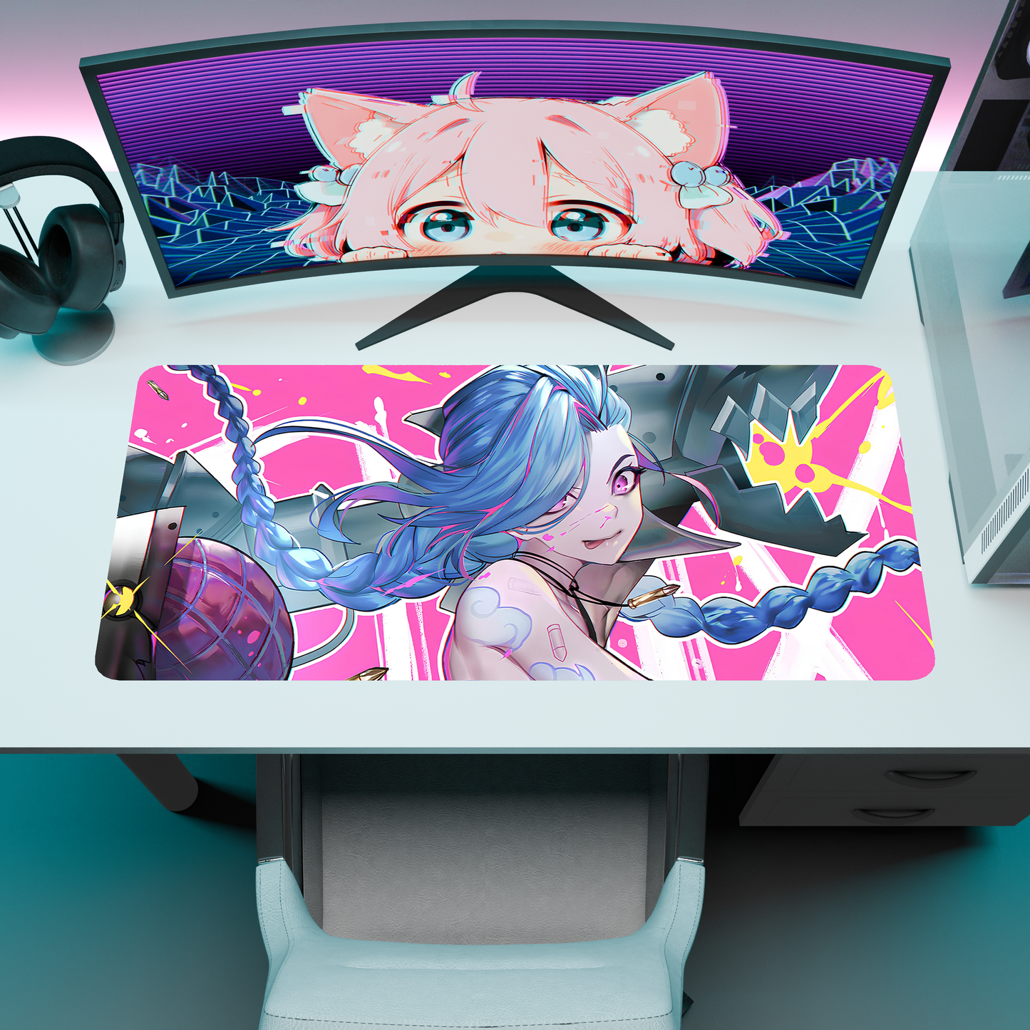 The "Boom Queen" Waifu Deskmat | Style B