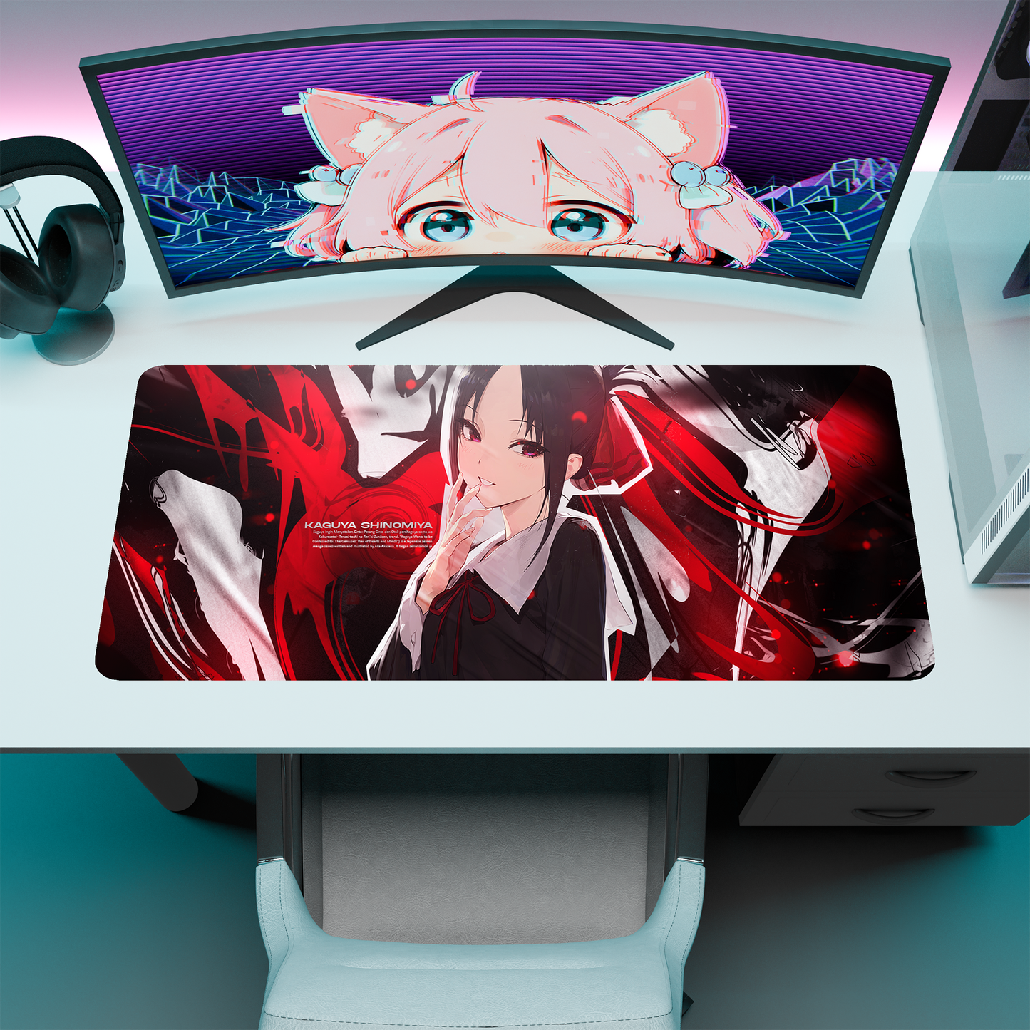 The "Princess Muscle" Waifu Deskmat | Style C