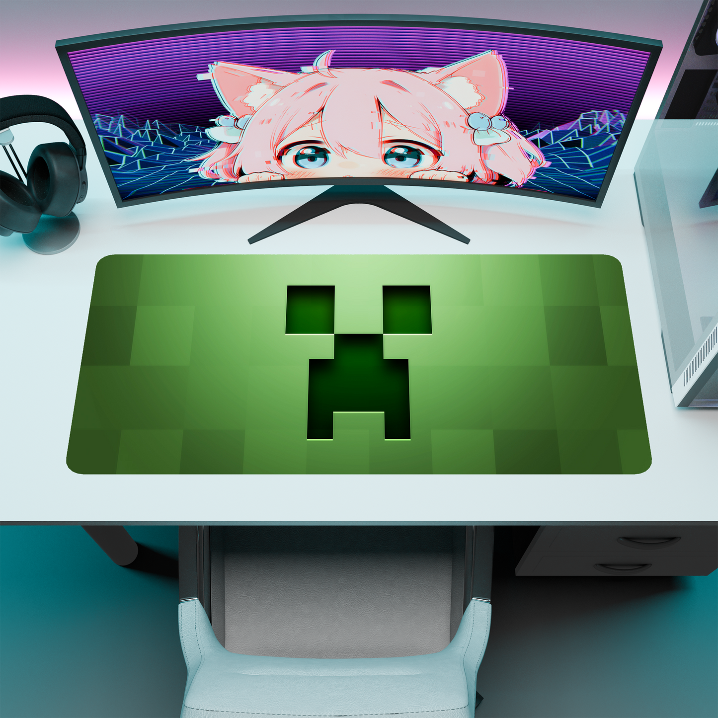 The "Pixelated Game" Kawaii Deskmat | Style D