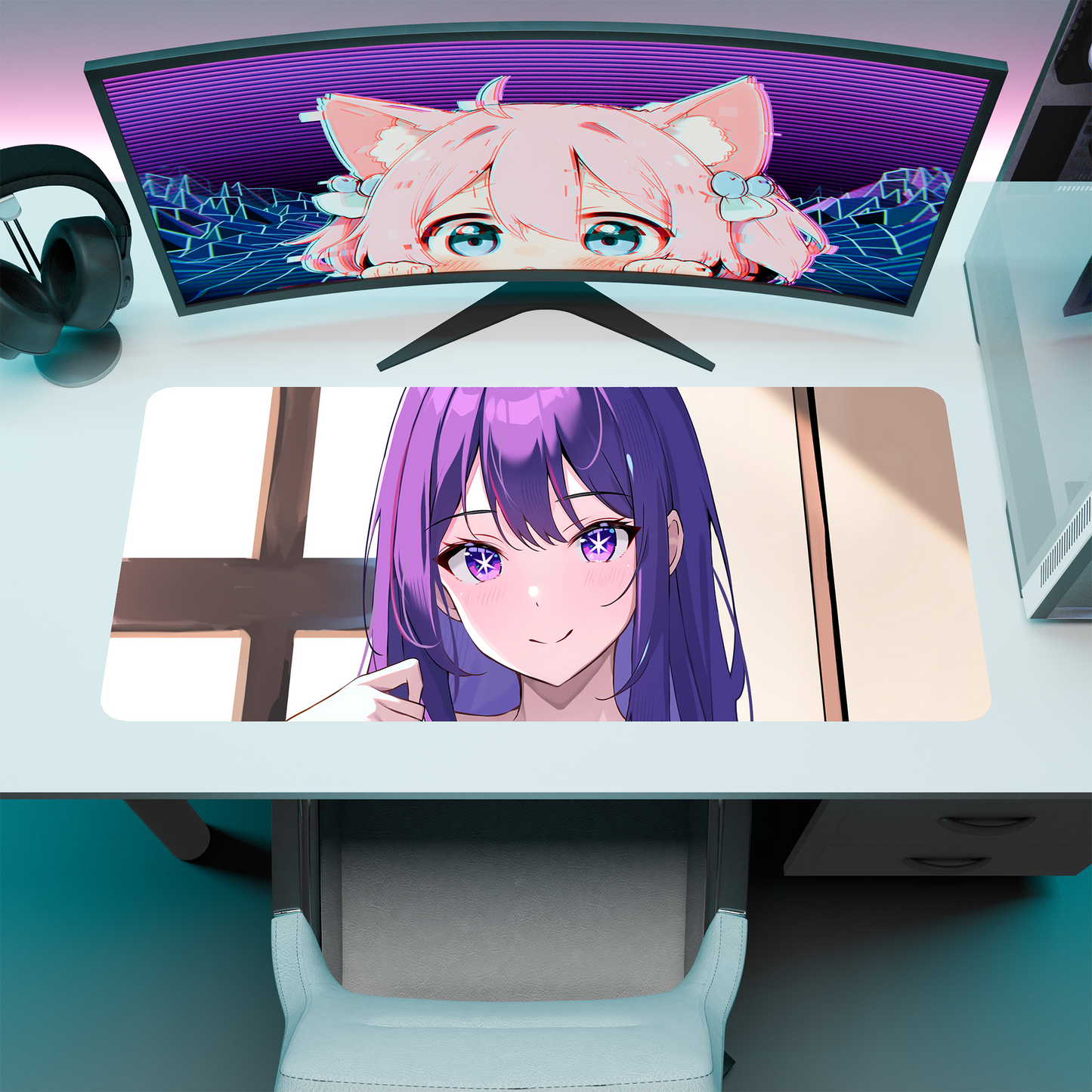 The "Super Idol" Waifu Deskmat | Style C