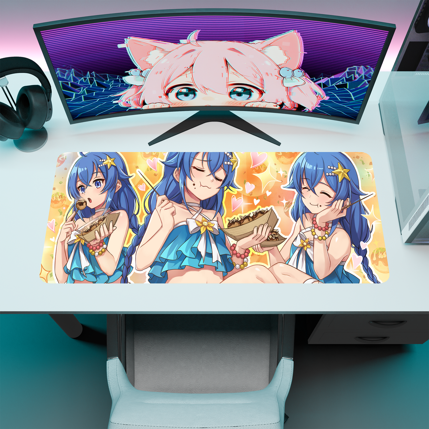 The "Water Magician" Waifu Deskmat | Style B