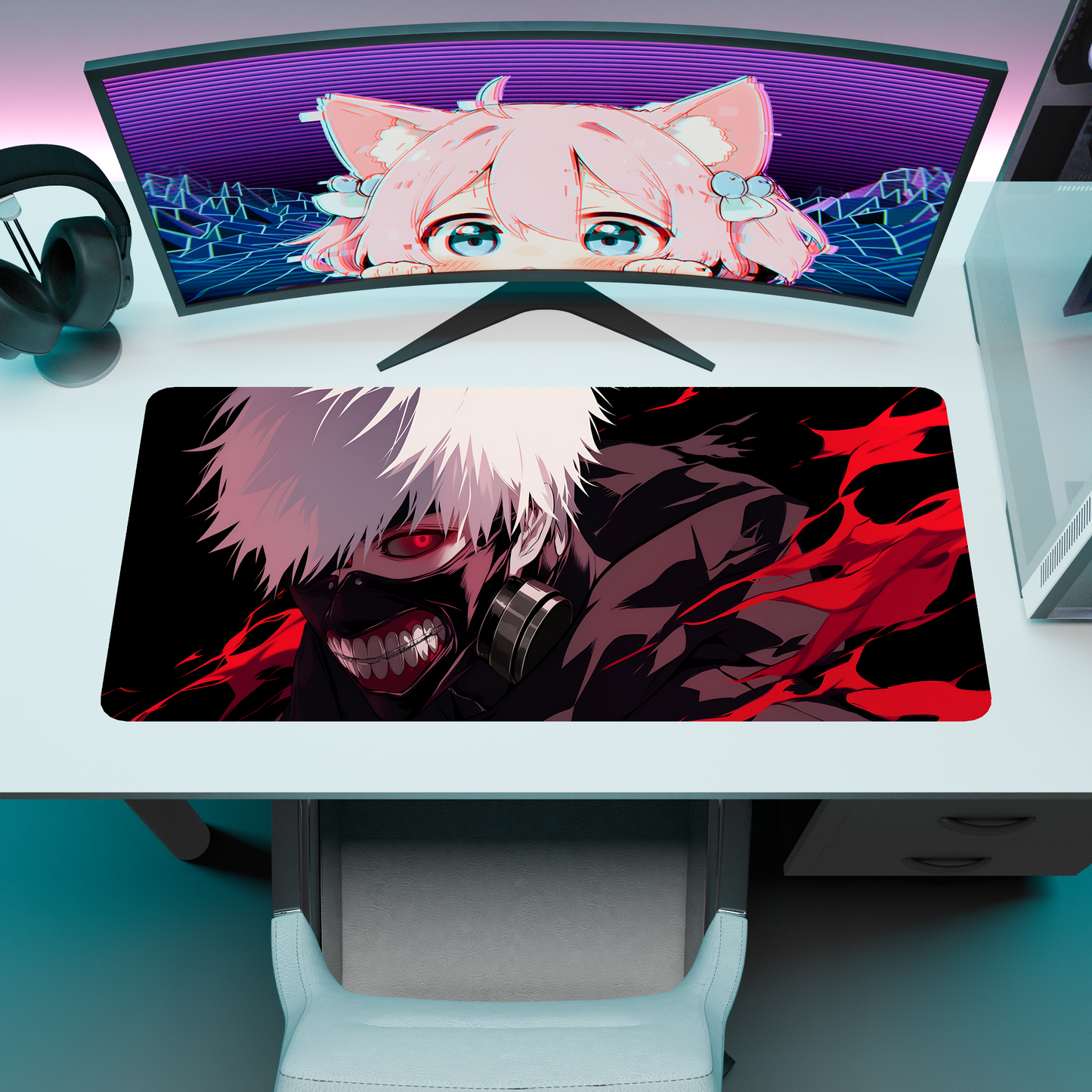 The "One-Eyed King" Husbando Deskmat | Style B