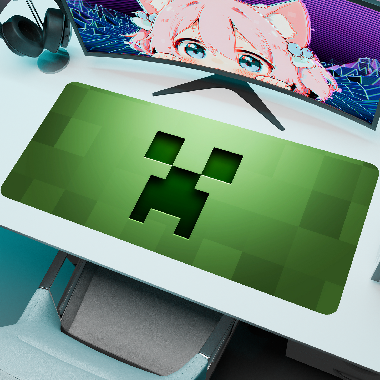 The "Pixelated Game" Kawaii Deskmat | Style D