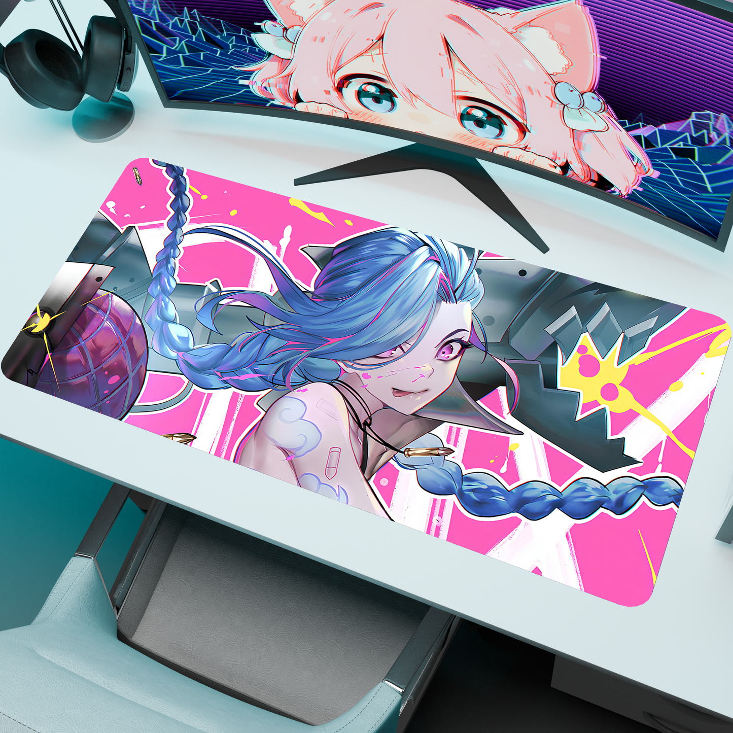 The "Boom Queen" Waifu Deskmat | Style B