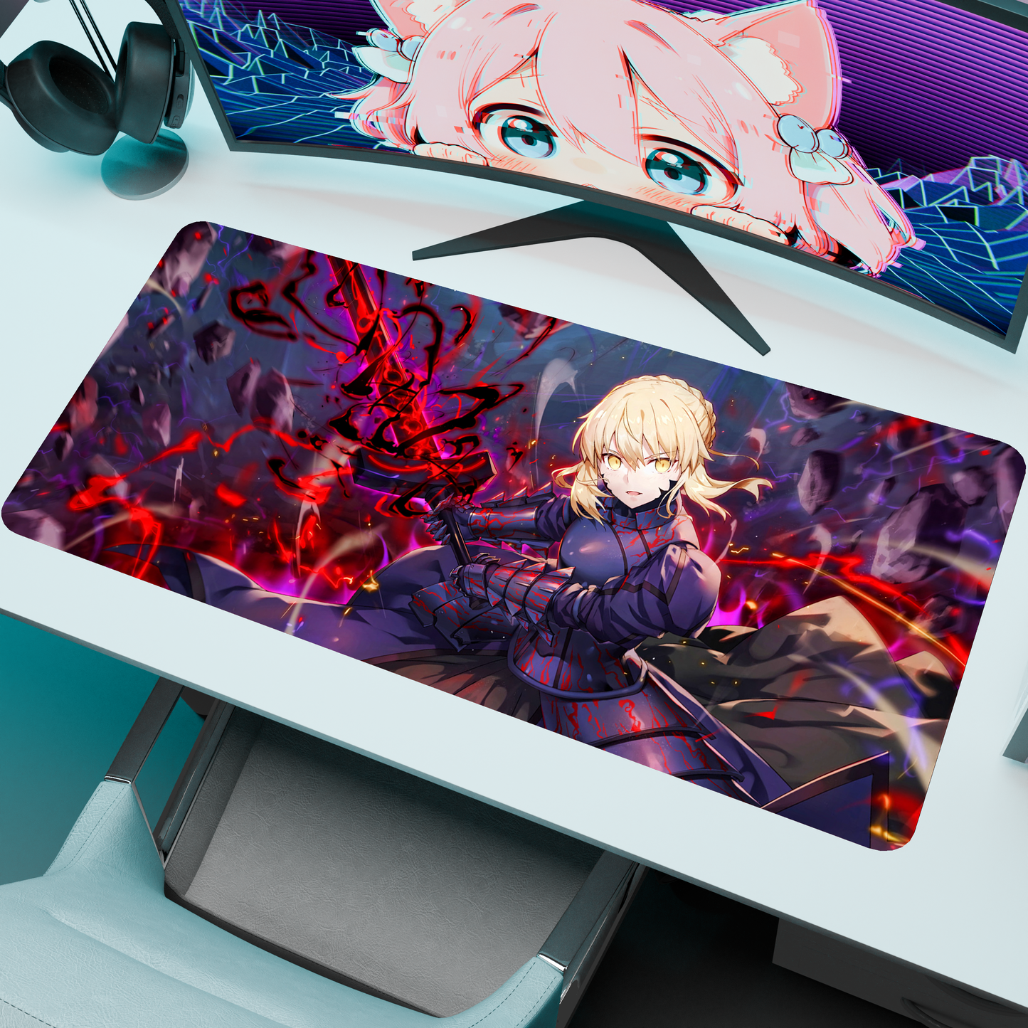 The "King of Knights" Waifu Deskmat | Style A