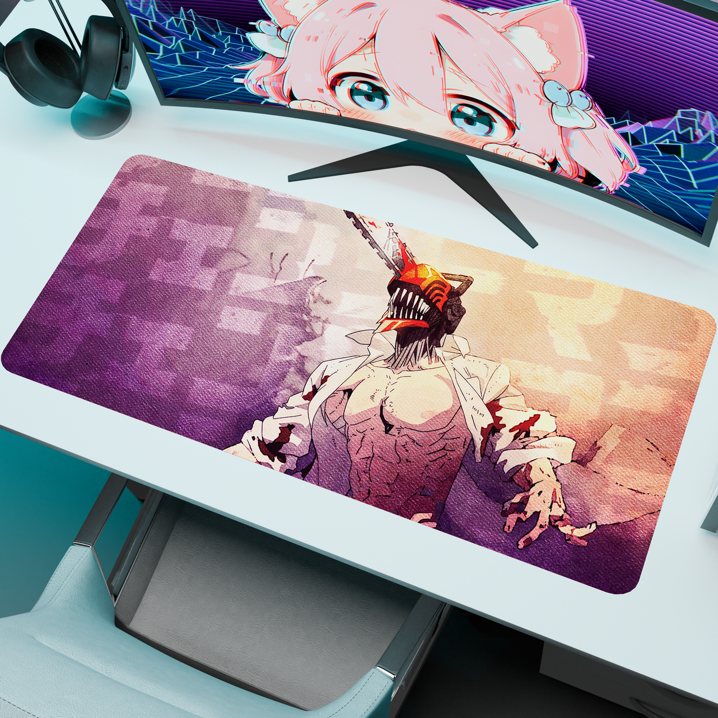 The "Chainsaw Devil" Husbando Deskmat | Style A