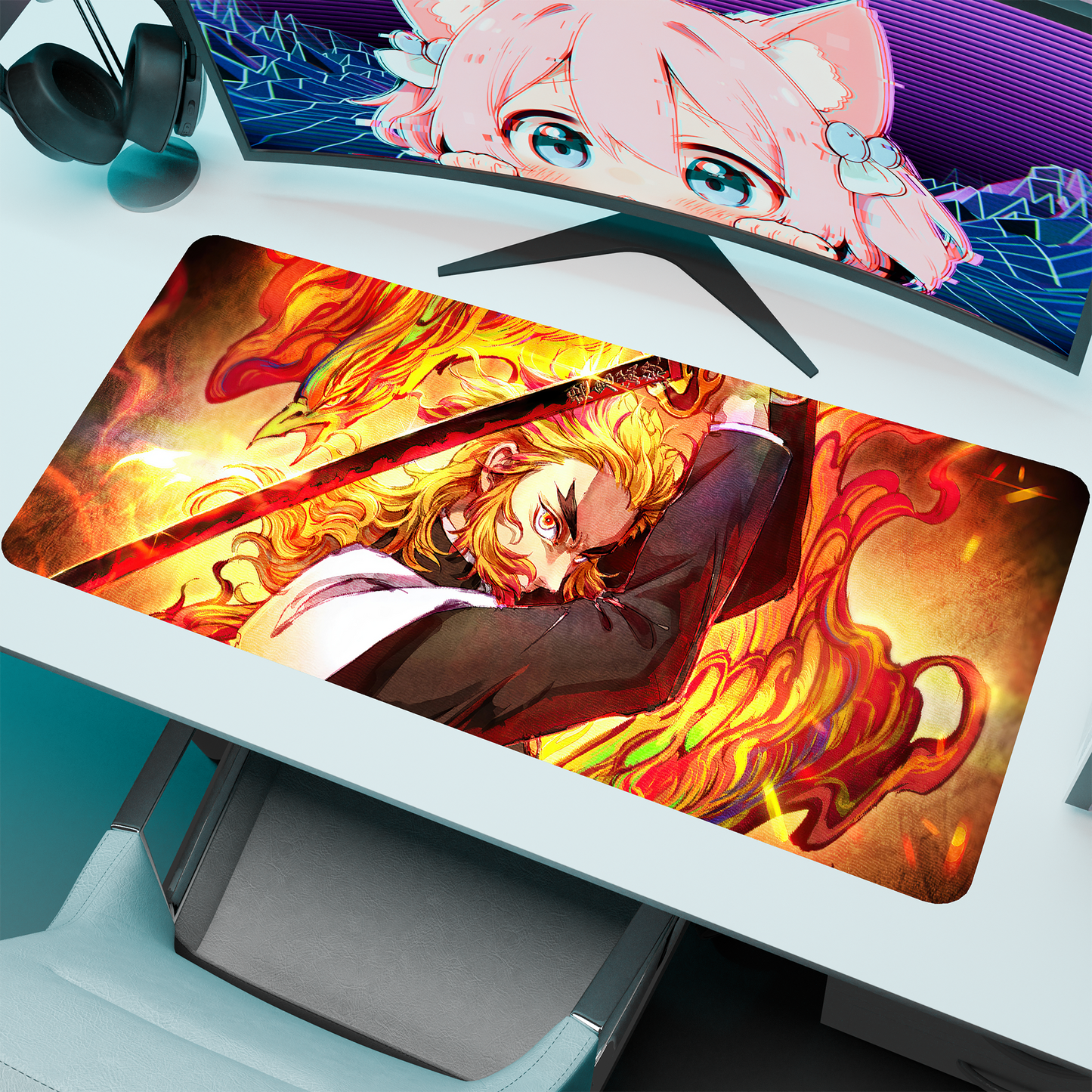 The "Flame Hashira" Husbando Deskmat | Style C