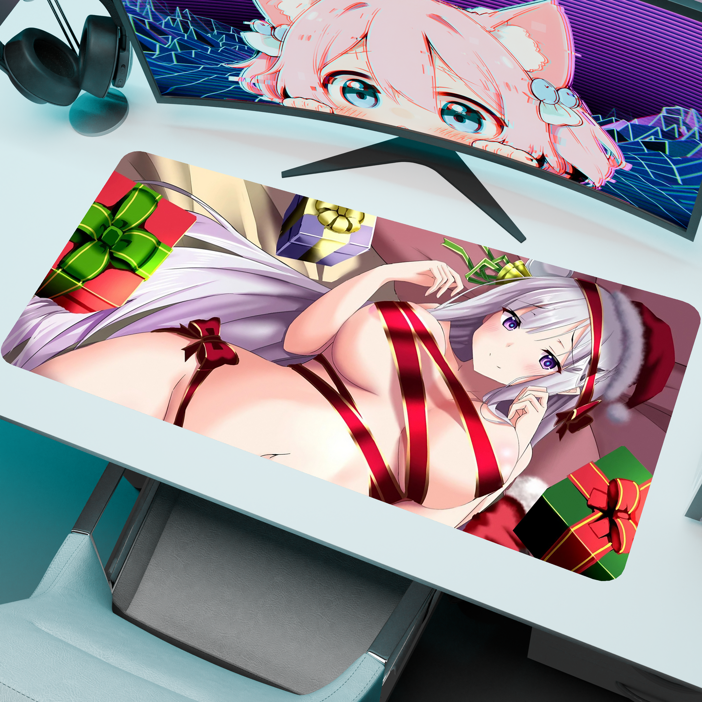 The "Frozen Elegance" NSFW Waifu Deskmat | Style M