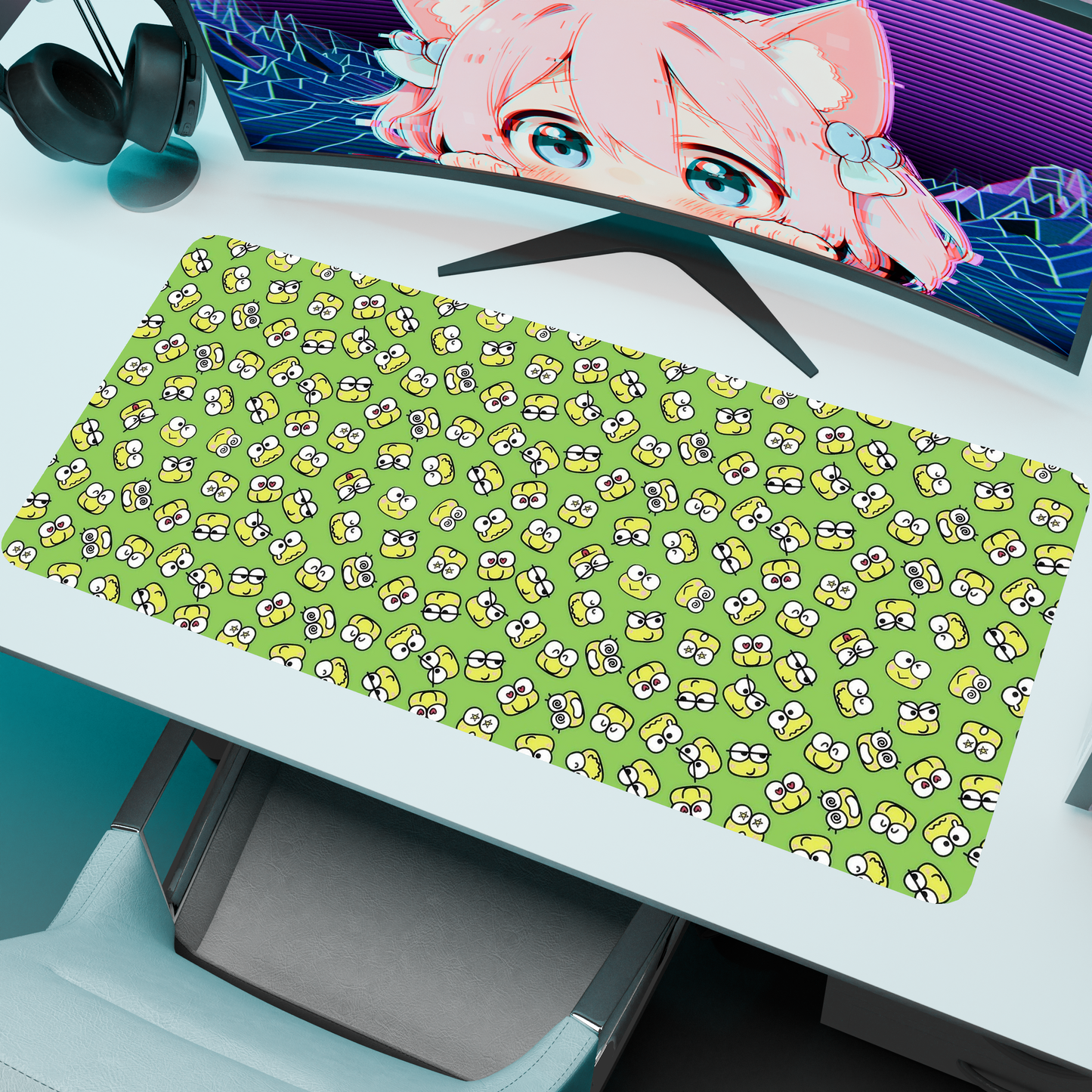 The "Kero Kero" Kawaii Deskmat | Style C