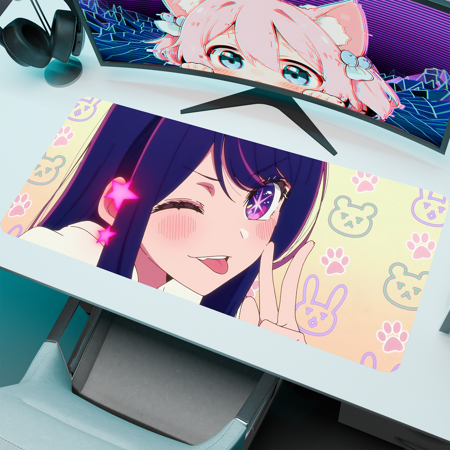 The "Super Idol" Waifu Deskmat | Style B