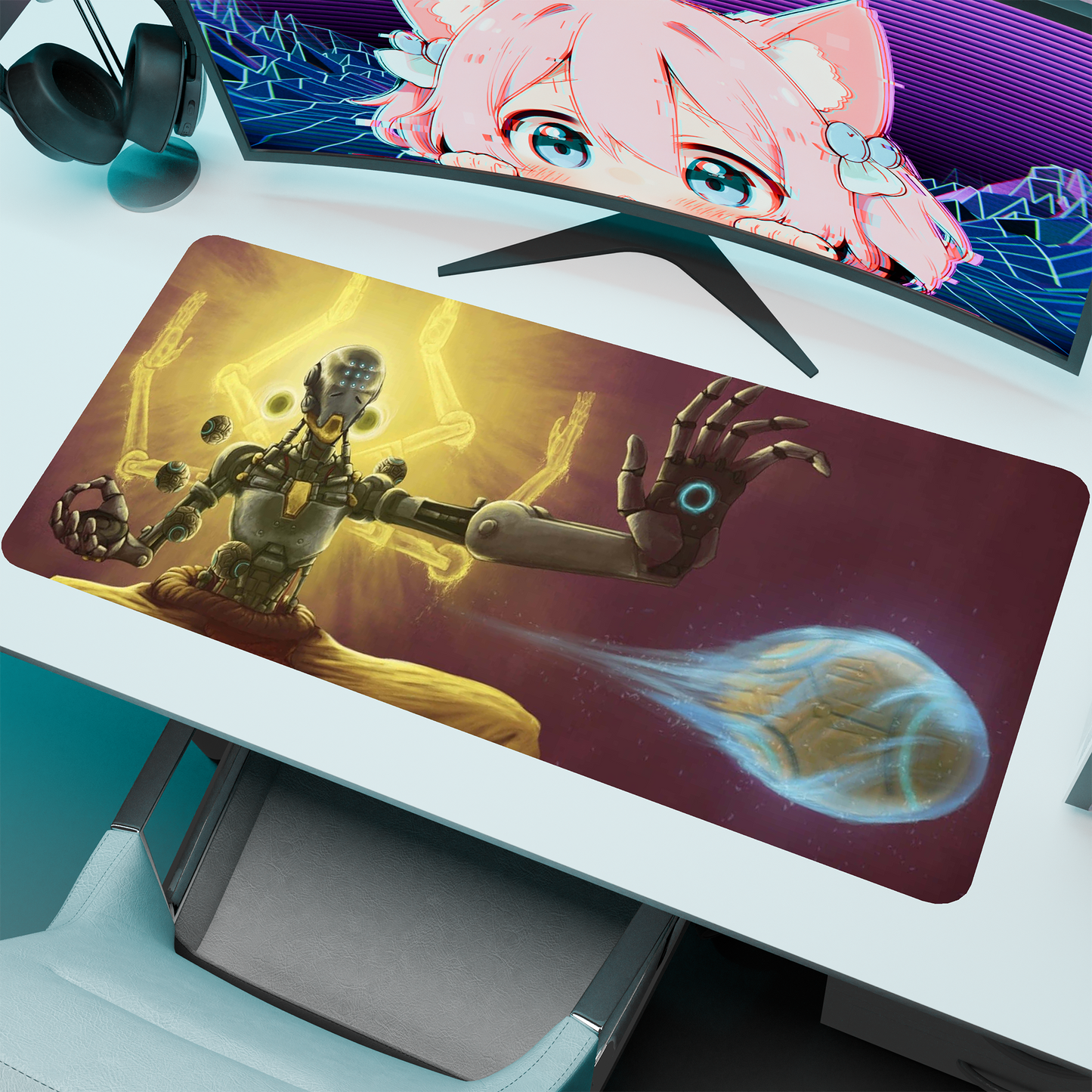 The "Wandering Guru" Husbando Deskmat | Style C