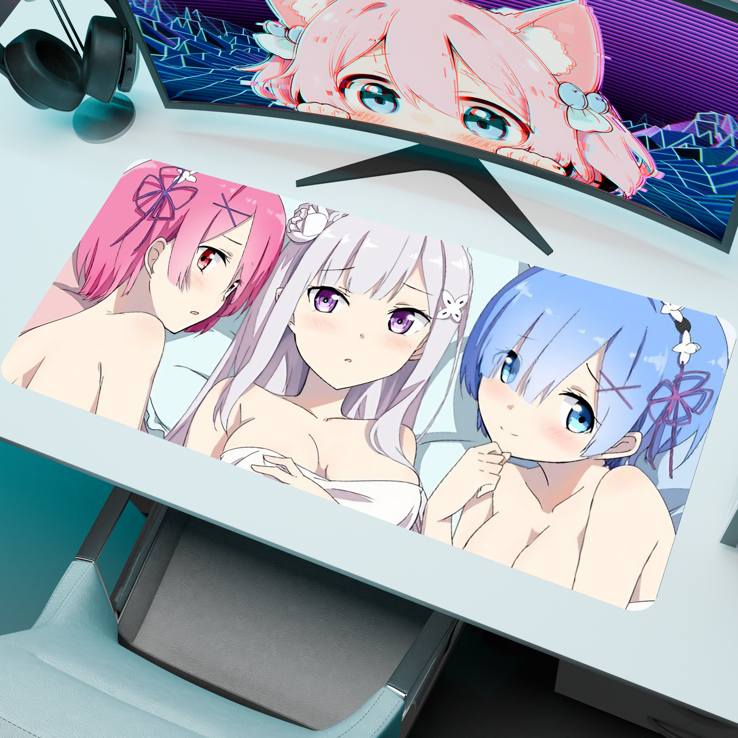 The "Frozen Elegance" Waifu Deskmat | Style D