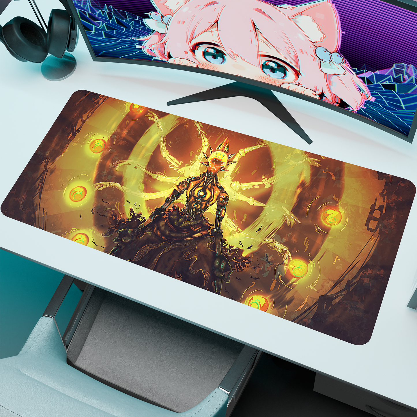 The "Wandering Guru" Husbando Deskmat | Style A