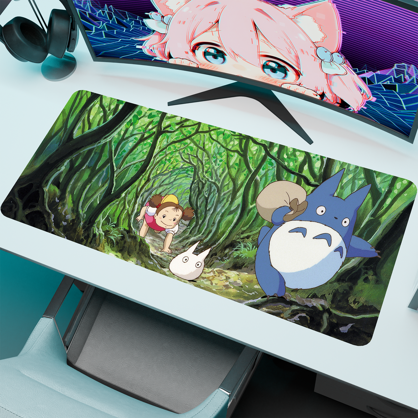 The "Chinchilla" Kawaii Deskmat | Style C