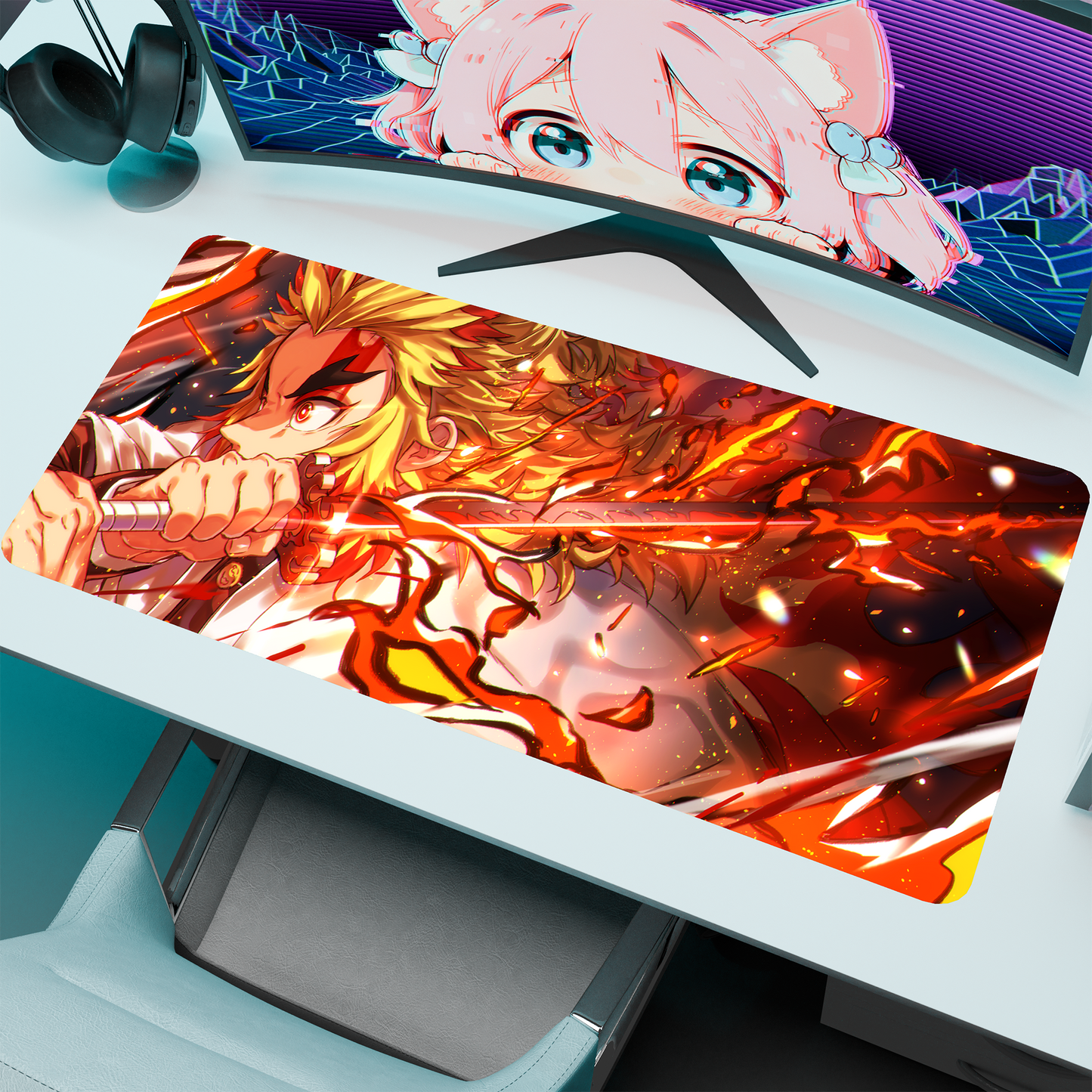 The "Flame Hashira" Husbando Deskmat | Style A