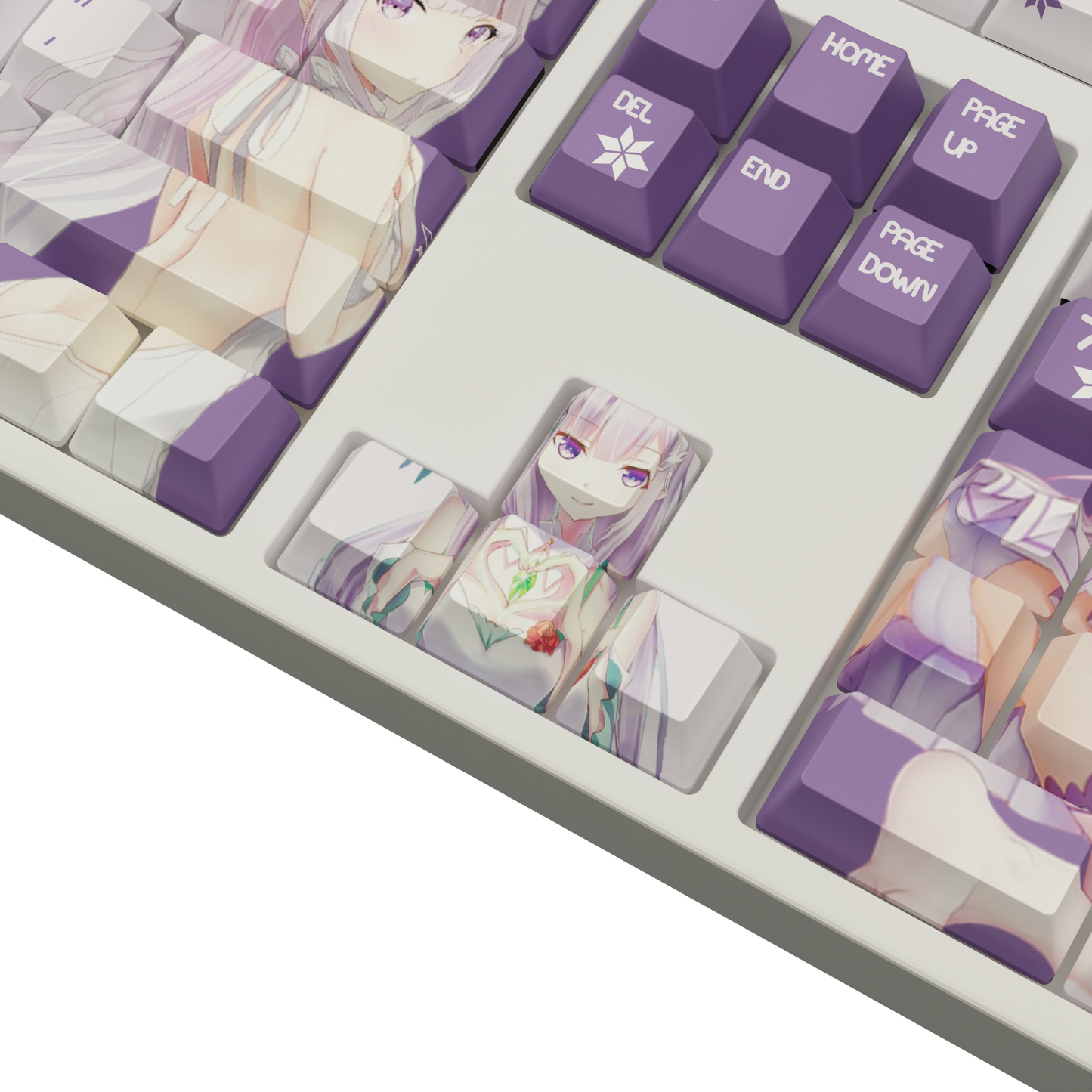 The "Frozen Elegance" Waifu Keycaps Set