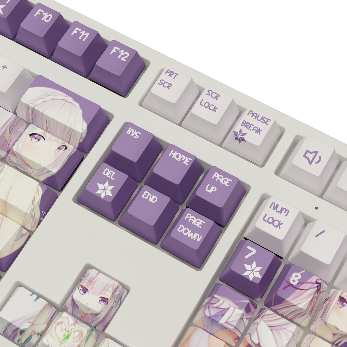 The "Frozen Elegance" Waifu Keyboard