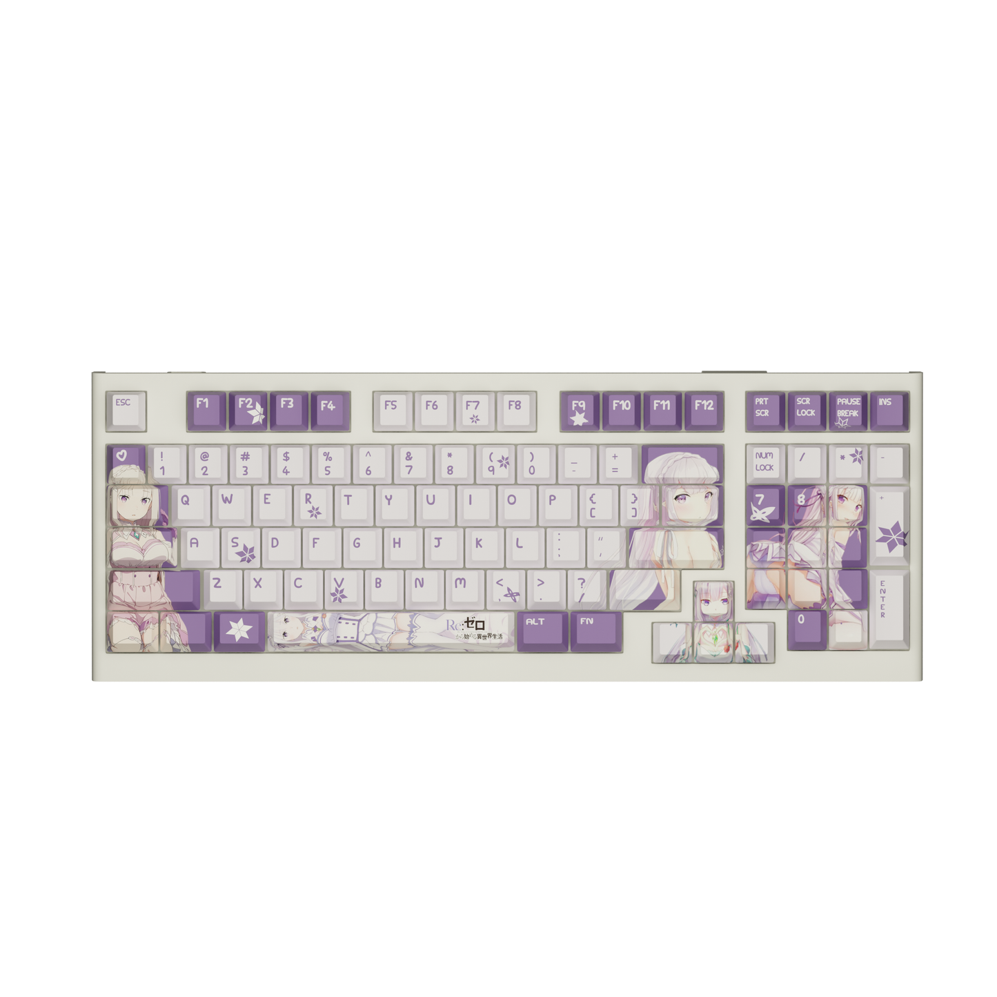 The "Frozen Elegance" Waifu Keyboard