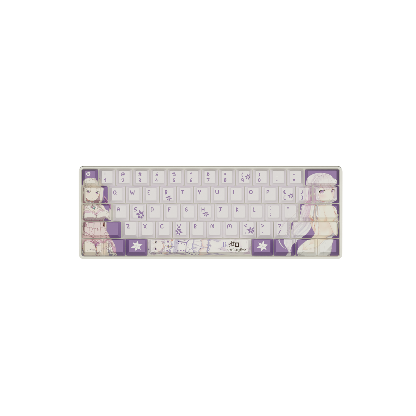 The "Frozen Elegance" Waifu Keyboard