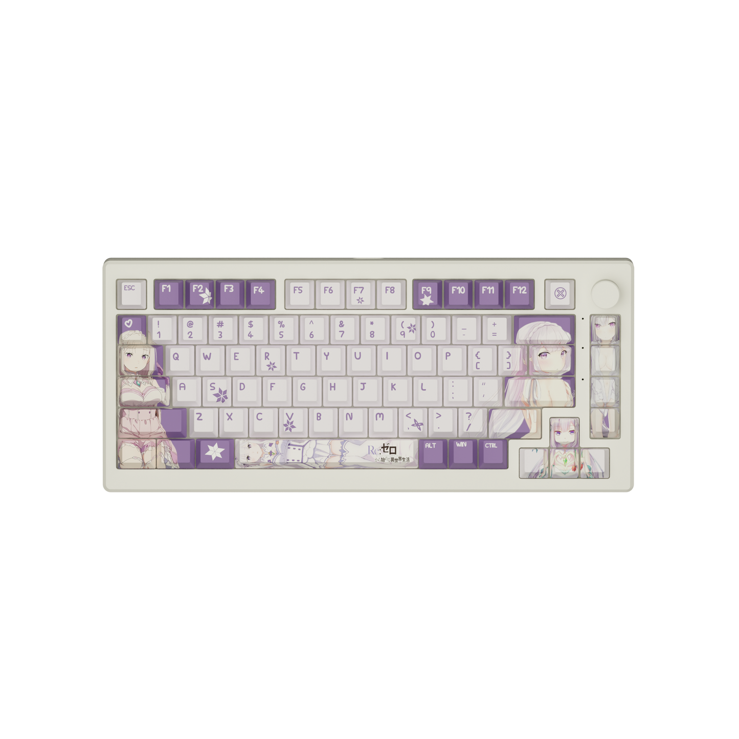 The "Frozen Elegance" Waifu Keyboard