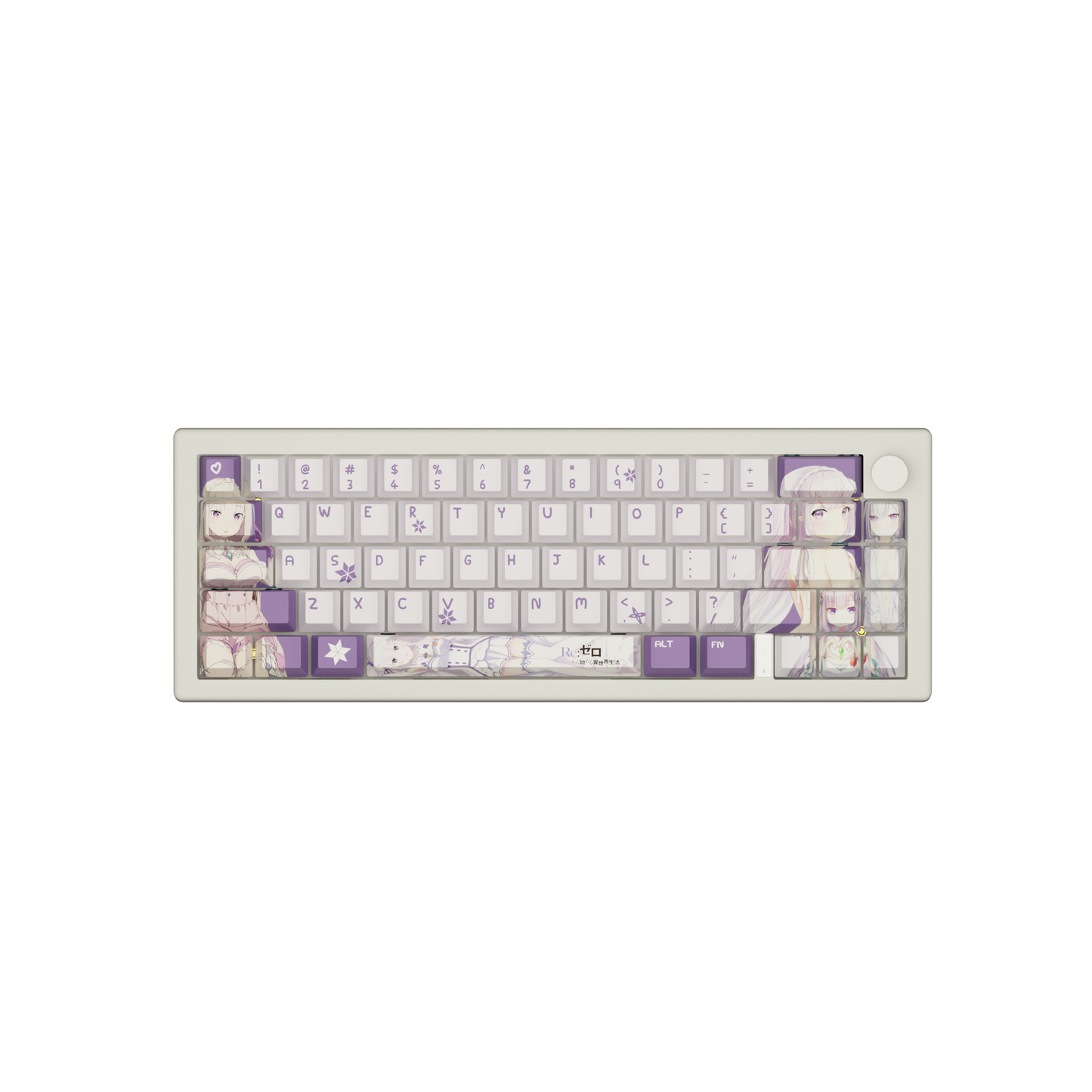 The "Frozen Elegance" Waifu Keyboard